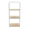 24'' White Modern Decorative Tray with 3 shelves